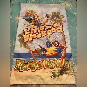 Jimmy Buffett Margaritaville Parrot Yard Flag